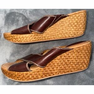 🤎 Fossil Classic Wedge Sandals